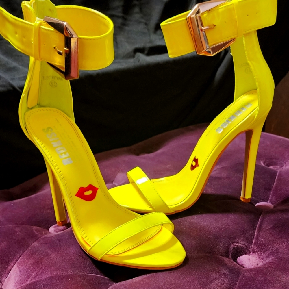 Neon Yellow Stilleto Heels